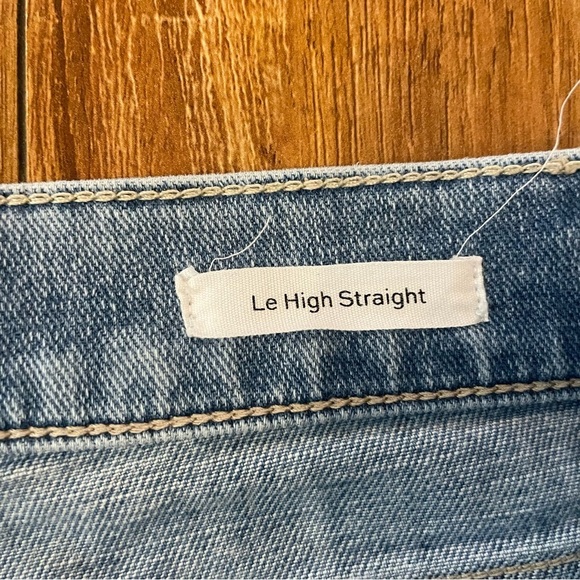 FRAME Women’s Le High Straight Blue Distressed Size 26 - Picture 5 of 12
